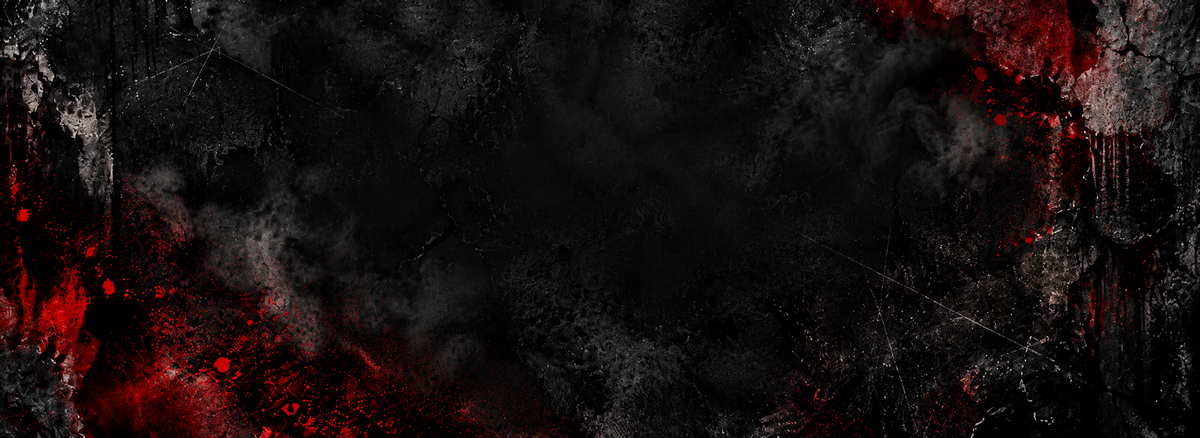 Dark textured charcoal and crimson thriller homepage banner background